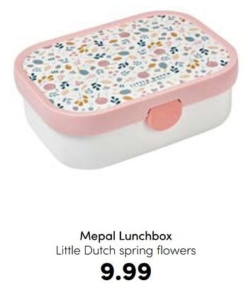 Aanbiedingen Mepal lunchbox little dutch spring flowers - Mepal - Geldig van 21/08/2022 tot 03/09/2022 bij Baby & Tiener Megastore