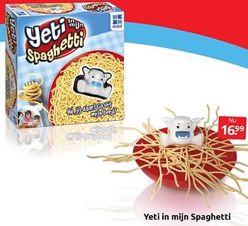 Aanbiedingen Yeti in mijn spaghetti - Megableu - Geldig van 20/08/2022 tot 28/08/2022 bij Boekenvoordeel