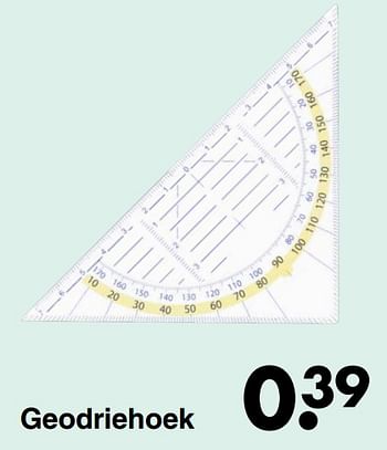 Aanbiedingen Geodriehoek - Huismerk - Wibra - Geldig van 22/08/2022 tot 04/09/2022 bij Wibra