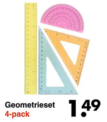 Aanbiedingen Geometrieset - Huismerk - Wibra - Geldig van 22/08/2022 tot 04/09/2022 bij Wibra