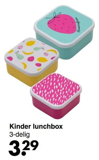 Aanbiedingen Kinder lunchbox - Huismerk - Wibra - Geldig van 22/08/2022 tot 04/09/2022 bij Wibra