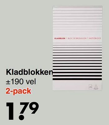 Aanbiedingen Kladblokken - Huismerk - Wibra - Geldig van 22/08/2022 tot 04/09/2022 bij Wibra
