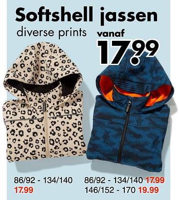 Aanbiedingen Softshell jassen - Huismerk - Wibra - Geldig van 22/08/2022 tot 04/09/2022 bij Wibra