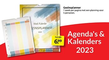 Aanbiedingen Gezinsplanner - Huismerk - Boekenvoordeel - Geldig van 27/08/2022 tot 04/09/2022 bij Boekenvoordeel