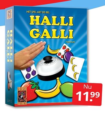 Aanbiedingen Halli galli - 999games - Geldig van 27/08/2022 tot 04/09/2022 bij Boekenvoordeel