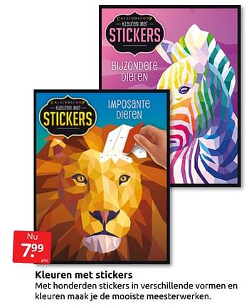 Aanbiedingen Kleuren met stickers - Huismerk - Boekenvoordeel - Geldig van 27/08/2022 tot 04/09/2022 bij Boekenvoordeel