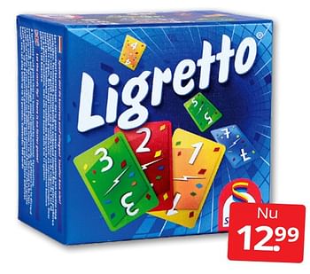 Aanbiedingen Ligretto - 999games - Geldig van 27/08/2022 tot 04/09/2022 bij Boekenvoordeel