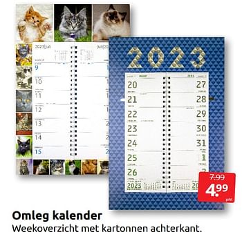 Aanbiedingen Omleg kalender - Huismerk - Boekenvoordeel - Geldig van 27/08/2022 tot 04/09/2022 bij Boekenvoordeel
