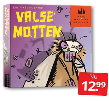 Aanbiedingen Valse motten - 999games - Geldig van 27/08/2022 tot 04/09/2022 bij Boekenvoordeel