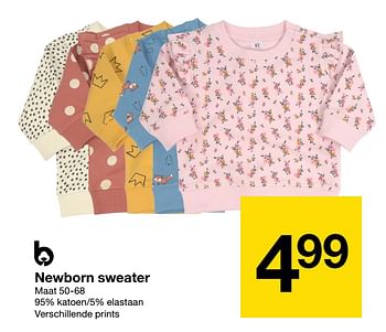 Aanbiedingen Newborn sweater - Huismerk - Zeeman  - Geldig van 27/08/2022 tot 09/09/2022 bij Zeeman