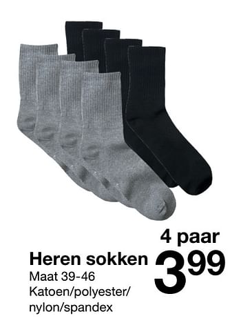 Aanbiedingen Heren sokken - Huismerk - Zeeman  - Geldig van 27/08/2022 tot 09/09/2022 bij Zeeman