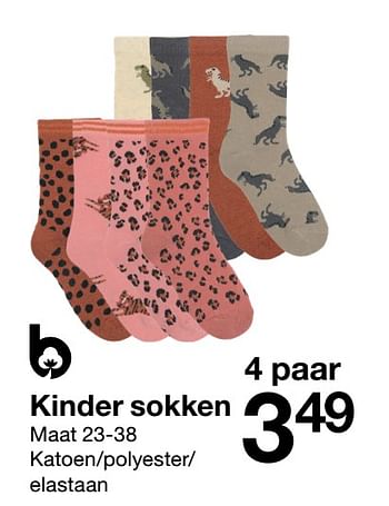 Aanbiedingen Kinder sokken - Huismerk - Zeeman  - Geldig van 27/08/2022 tot 09/09/2022 bij Zeeman
