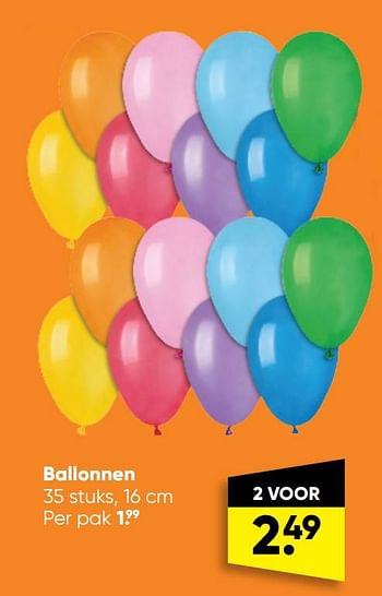 Aanbiedingen Ballonnen - Huismerk - Big Bazar - Geldig van 29/08/2022 tot 11/09/2022 bij Big Bazar