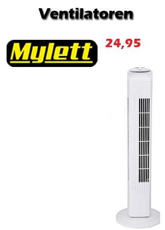 Aanbiedingen Mylett ventilatoren - Mylett  - Geldig van 18/08/2022 tot 11/09/2022 bij Itek