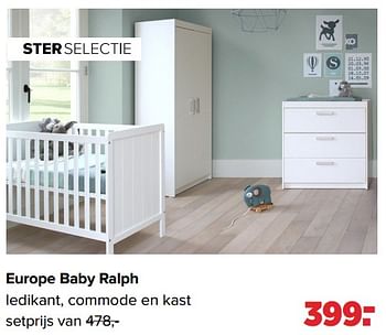 Aanbiedingen Europe baby ralph - Europe baby - Geldig van 29/08/2022 tot 24/09/2022 bij Baby-Dump