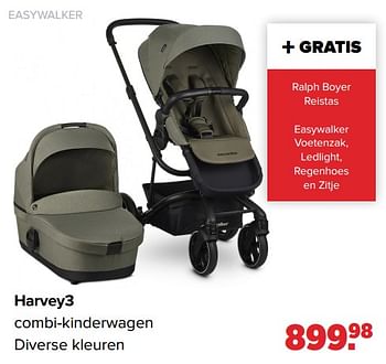 Aanbiedingen Harvey3 combi-kinderwagen - Easywalker - Geldig van 29/08/2022 tot 24/09/2022 bij Baby-Dump