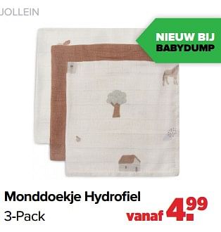 Aanbiedingen Monddoekje hydrofiel - Jollein - Geldig van 29/08/2022 tot 24/09/2022 bij Baby-Dump