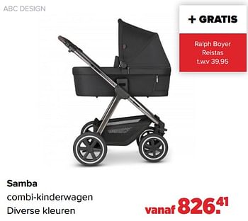 Aanbiedingen Samba combi-kinderwagen - ABC Design - Geldig van 29/08/2022 tot 24/09/2022 bij Baby-Dump