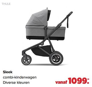 Aanbiedingen Sleek combi-kinderwagen - Thule - Geldig van 29/08/2022 tot 24/09/2022 bij Baby-Dump