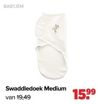 Aanbiedingen Swaddledoek medium - BabyJem - Geldig van 29/08/2022 tot 24/09/2022 bij Baby-Dump