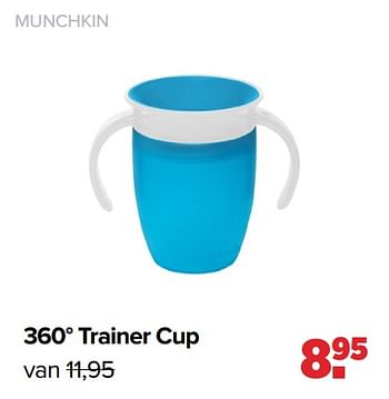 Aanbiedingen 360° trainer cup - Munchkin - Geldig van 29/08/2022 tot 24/09/2022 bij Baby-Dump