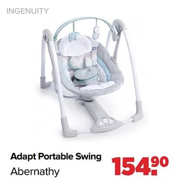Aanbiedingen Adapt portable swing abernathy - Ingenuity - Geldig van 29/08/2022 tot 24/09/2022 bij Baby-Dump