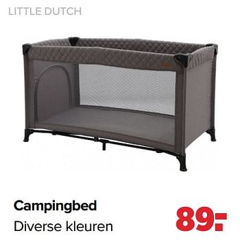 Aanbiedingen Campingbed - Little Dutch - Geldig van 29/08/2022 tot 24/09/2022 bij Baby-Dump