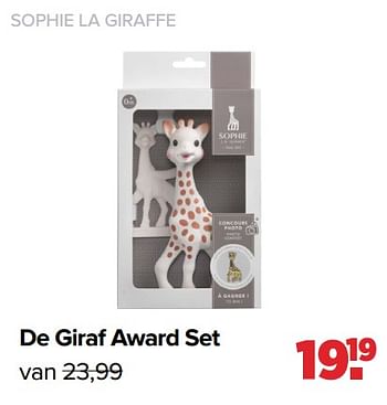 Aanbiedingen De giraf award set - Huismerk - Baby-Dump - Geldig van 29/08/2022 tot 24/09/2022 bij Baby-Dump