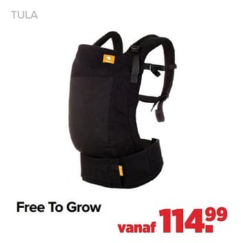 Aanbiedingen Free to grow - Baby Tula - Geldig van 29/08/2022 tot 24/09/2022 bij Baby-Dump
