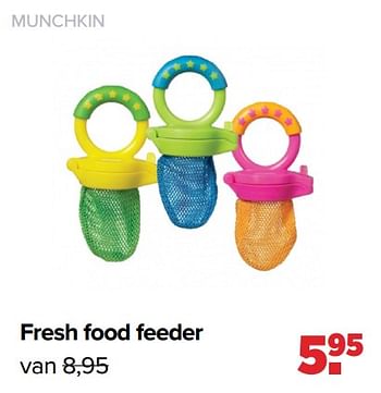 Aanbiedingen Fresh food feeder - Munchkin - Geldig van 29/08/2022 tot 24/09/2022 bij Baby-Dump