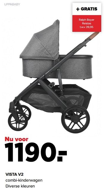 Aanbiedingen Vista v2 combi-kinderwagen - Uppababy - Geldig van 29/08/2022 tot 24/09/2022 bij Baby-Dump