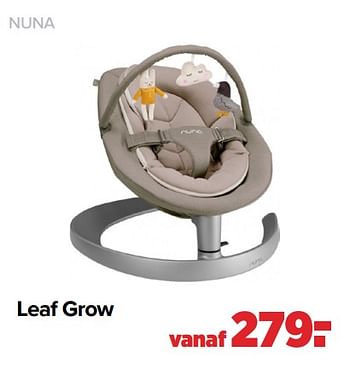 Aanbiedingen Leaf grow - Nuna - Geldig van 29/08/2022 tot 24/09/2022 bij Baby-Dump