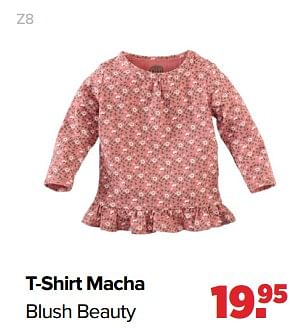 Aanbiedingen T-shirt macha blush beauty - Z8 - Geldig van 29/08/2022 tot 24/09/2022 bij Baby-Dump