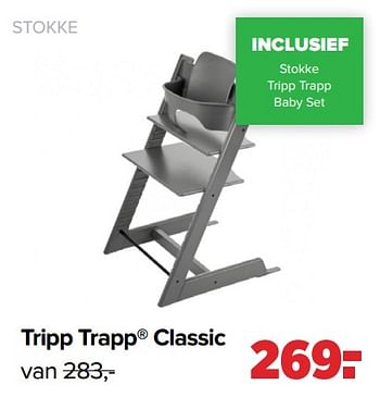 Aanbiedingen Tripp trapp classic - Stokke - Geldig van 29/08/2022 tot 24/09/2022 bij Baby-Dump