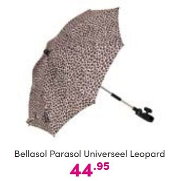 Aanbiedingen Bellasol parasol universeel leopard - Huismerk - Baby &amp; Tiener Megastore - Geldig van 04/09/2022 tot 10/09/2022 bij Baby & Tiener Megastore