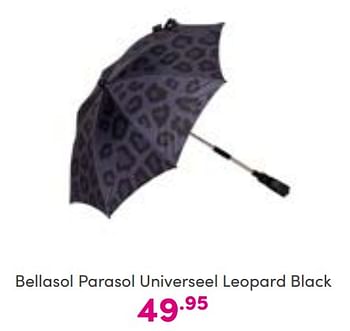 Aanbiedingen Bellasol parasol universeel leopard black - Huismerk - Baby &amp; Tiener Megastore - Geldig van 04/09/2022 tot 10/09/2022 bij Baby & Tiener Megastore