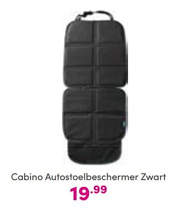 Aanbiedingen Cabino autostoelbeschermer zwart - Cabino - Geldig van 04/09/2022 tot 10/09/2022 bij Baby & Tiener Megastore