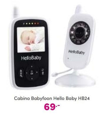 Aanbiedingen Cabino babyfoon hello baby hb24 - Cabino - Geldig van 04/09/2022 tot 10/09/2022 bij Baby & Tiener Megastore