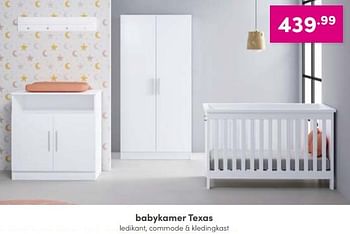 Aanbiedingen Babykamer texas - Huismerk - Baby &amp; Tiener Megastore - Geldig van 04/09/2022 tot 10/09/2022 bij Baby & Tiener Megastore
