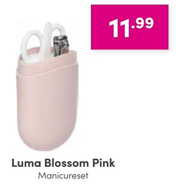 Aanbiedingen Luma blossom pink manicureset - Luma Babycare - Geldig van 04/09/2022 tot 10/09/2022 bij Baby & Tiener Megastore