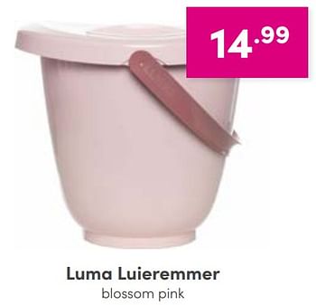 Aanbiedingen Luma luieremmer blossom pink - Luma Babycare - Geldig van 04/09/2022 tot 10/09/2022 bij Baby & Tiener Megastore