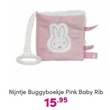 Aanbiedingen Nijntje buggyboekje pink baby rib - Nijntje - Geldig van 04/09/2022 tot 10/09/2022 bij Baby & Tiener Megastore