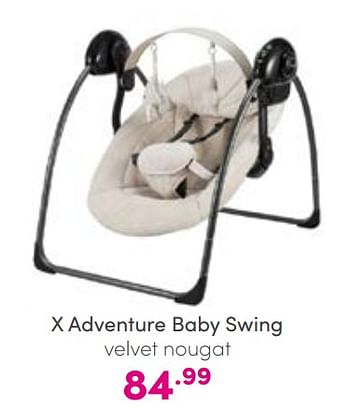 Aanbiedingen X adventure baby swing - Xadventure - Geldig van 04/09/2022 tot 10/09/2022 bij Baby & Tiener Megastore