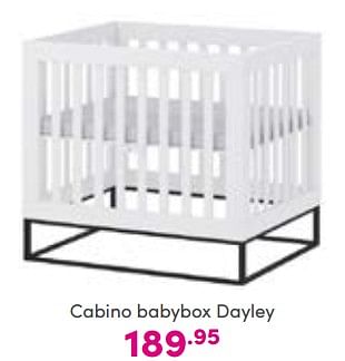Aanbiedingen Cabino babybox dayley - Cabino - Geldig van 04/09/2022 tot 10/09/2022 bij Baby & Tiener Megastore