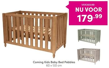 Aanbiedingen Coming kids baby bed pebbles - Coming Kids - Geldig van 04/09/2022 tot 10/09/2022 bij Baby & Tiener Megastore