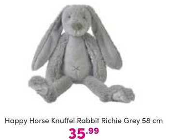 Aanbiedingen Happy horse knuffel rabbit richie grey - Happy Horse - Geldig van 04/09/2022 tot 10/09/2022 bij Baby & Tiener Megastore