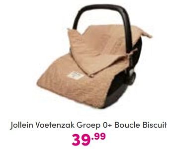 Aanbiedingen Jollein voetenzak groep 0+ boucle biscuit - Jollein - Geldig van 04/09/2022 tot 10/09/2022 bij Baby & Tiener Megastore