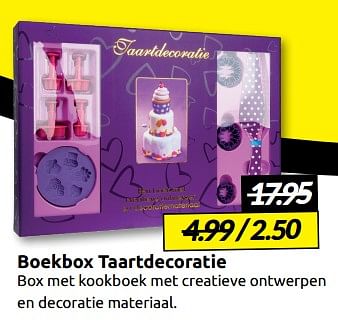 Aanbiedingen Boekbox taartdecoratie - Huismerk - Boekenvoordeel - Geldig van 03/09/2022 tot 11/09/2022 bij Boekenvoordeel