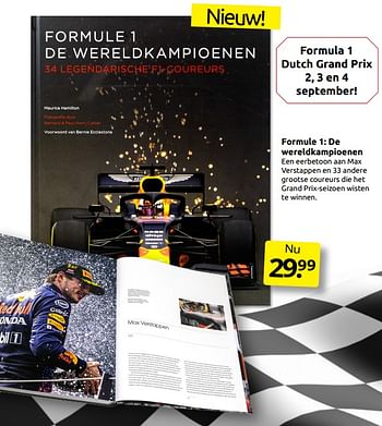 Aanbiedingen Formule 1 de wereldkampioenen - Huismerk - Boekenvoordeel - Geldig van 03/09/2022 tot 11/09/2022 bij Boekenvoordeel