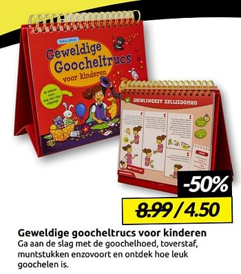 Aanbiedingen Geweldige goocheltrucs voor kinderen - Huismerk - Boekenvoordeel - Geldig van 03/09/2022 tot 11/09/2022 bij Boekenvoordeel